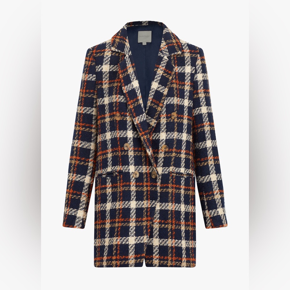 New With Tags - Favorite Daughter Plaid Tweed Blazer - Size Medium